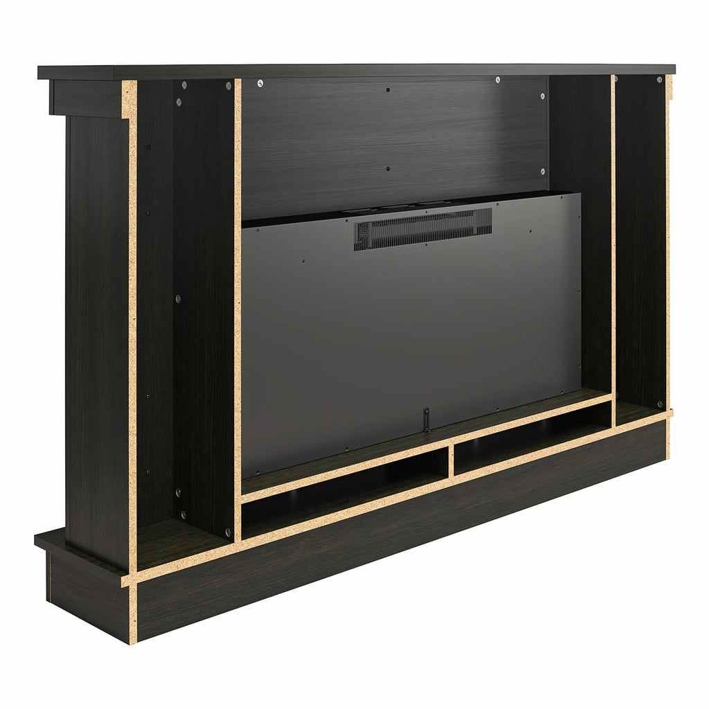 Wide Mantel with Linear Electric Fireplace H9477