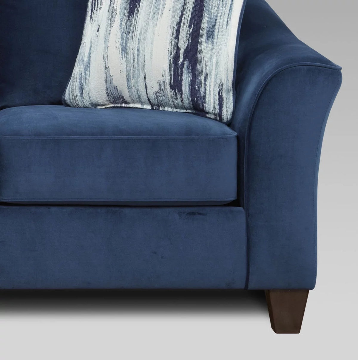 Navy Blue Fabric Armchair S478809