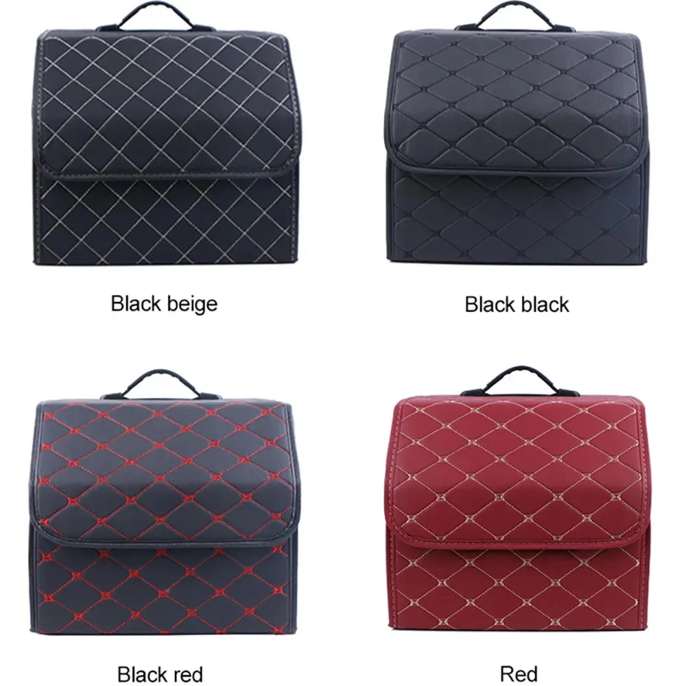 Leather Folding Car Trunk Organizer O232