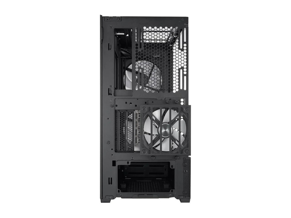 Black Steel Tempered Glass ATX Mid Tower Computer Case E743105