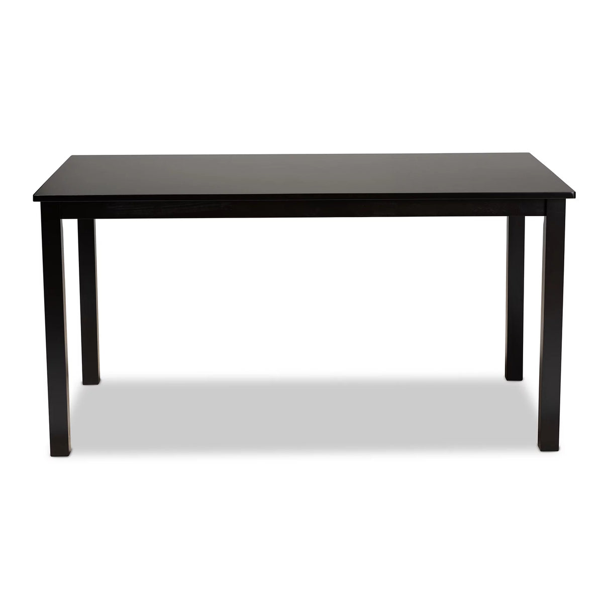 Espresso Brown Rectangular Wood Dining Table P5232