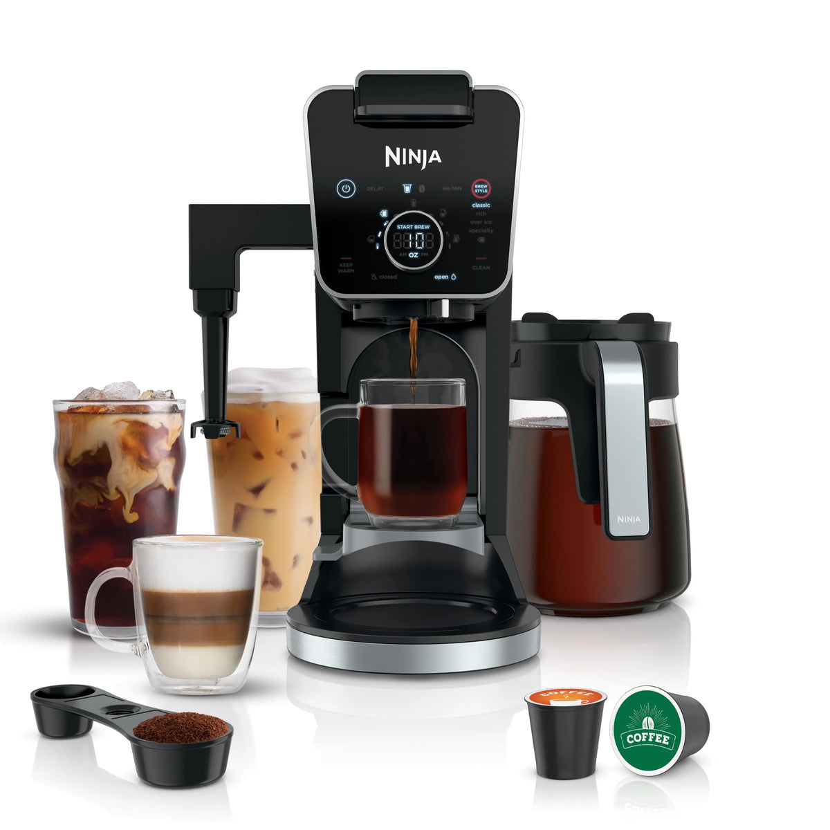 12-Cup Drip Coffee Maker with Glass Carafe O93551