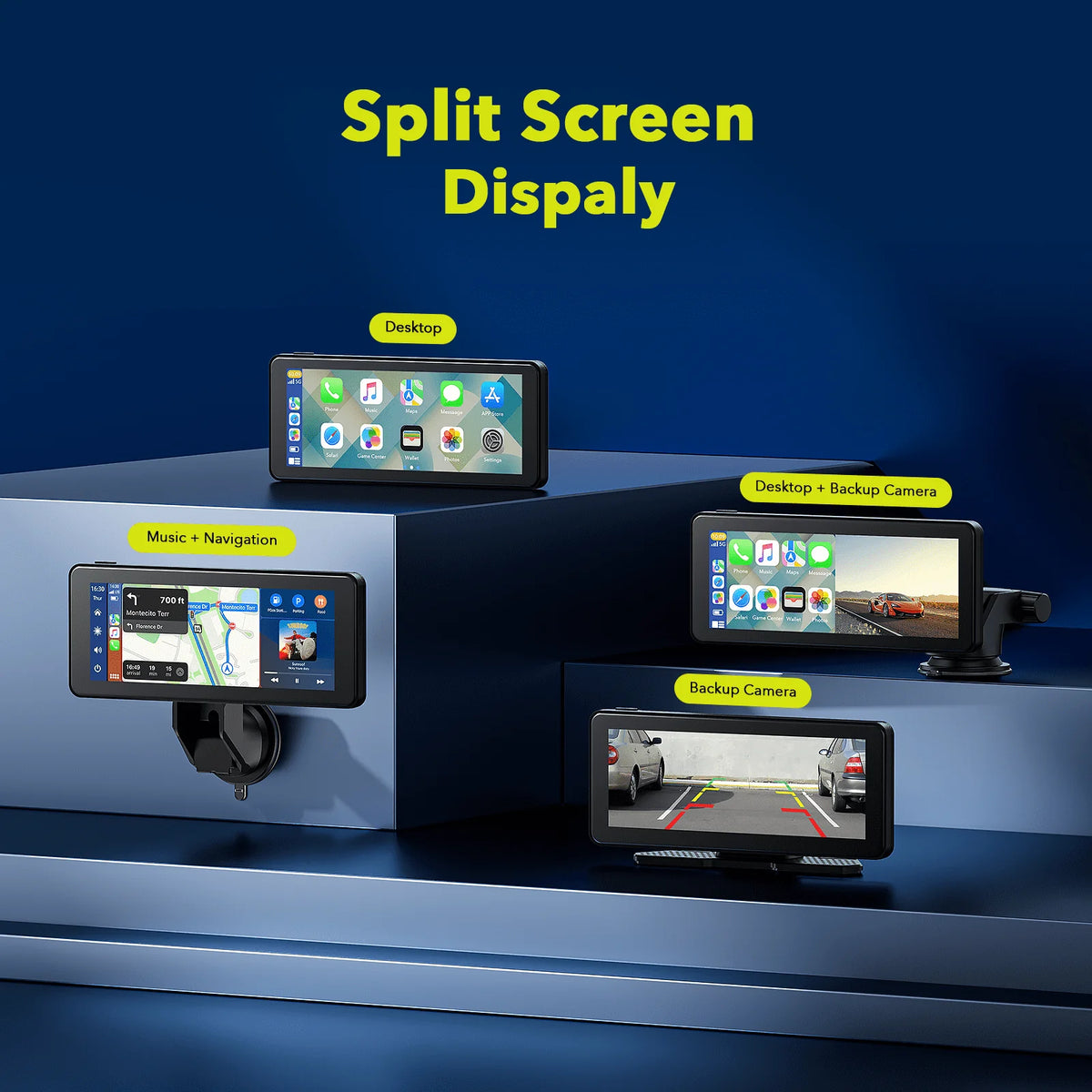 6.86 inch Touch Screen Car Stereo with Backup Camera K507