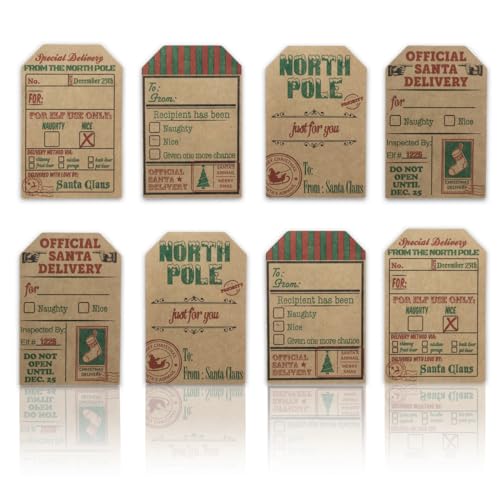 Kraft Gift Tag Stickers, 2 x 3 Inch, Roll of 100 L647267