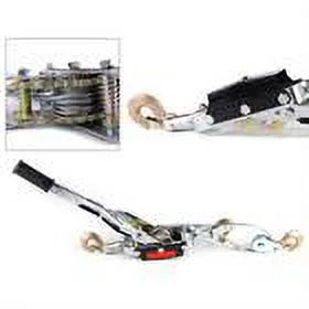 5 Ton Heavy Duty Power Puller Winch Pull Hoist with Cable 3 Hooks 2 Gears O69193