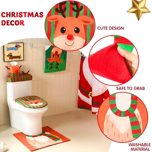 5 Pieces Christmas Bathroom Decoration Set B18114