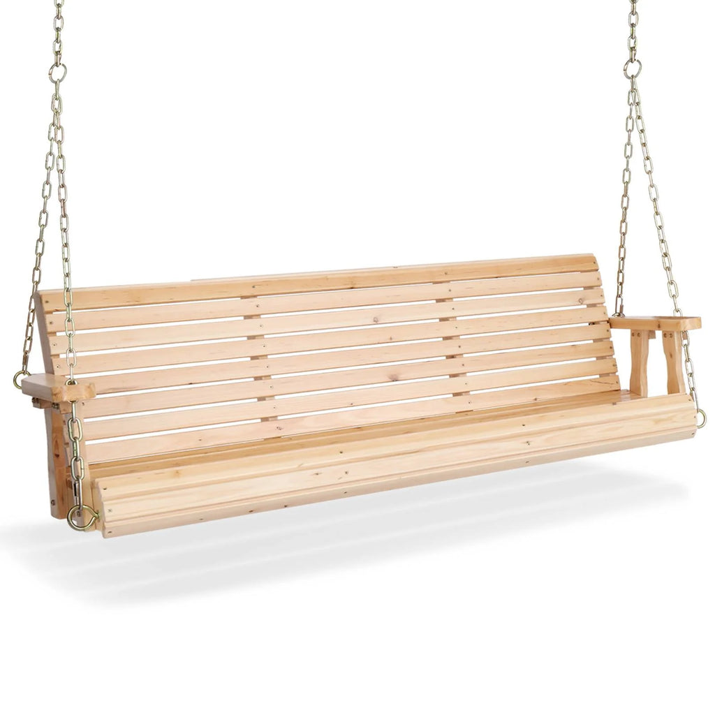 5 ft Brown Wooden Porch Swing J9555
