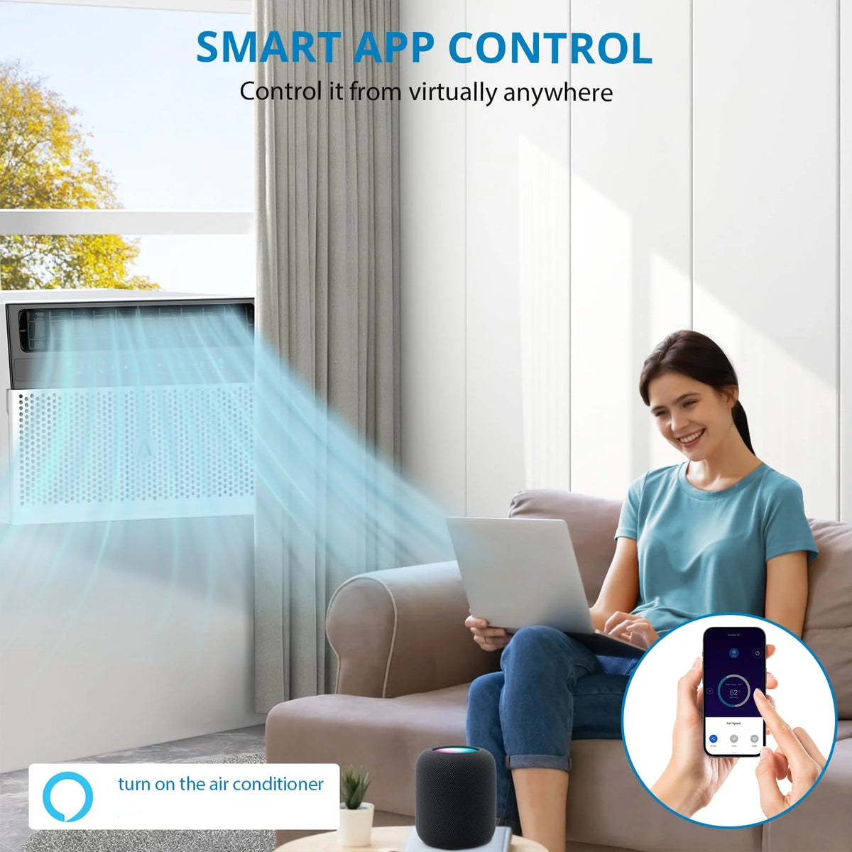 8000 BTU Window Air Conditioner with Remote Control W549583