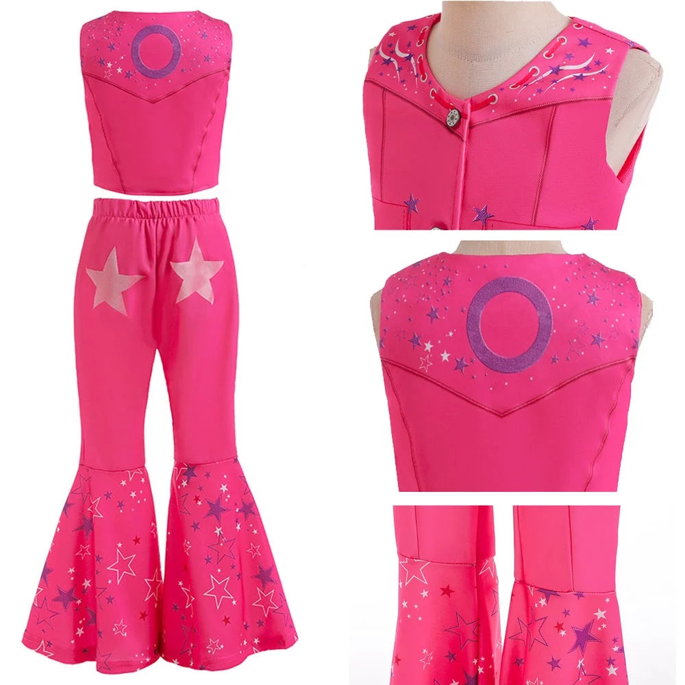Pink Flare Pant Costume E58822