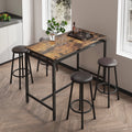 Bar Table Set with 4 Cushioned Stools L74110