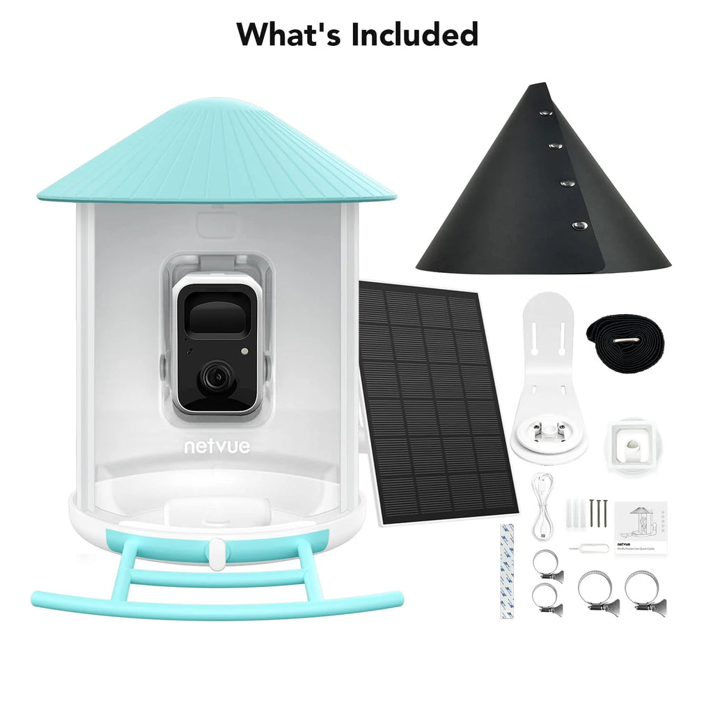 Bird Feeder with Camera, Solar Panel K3052