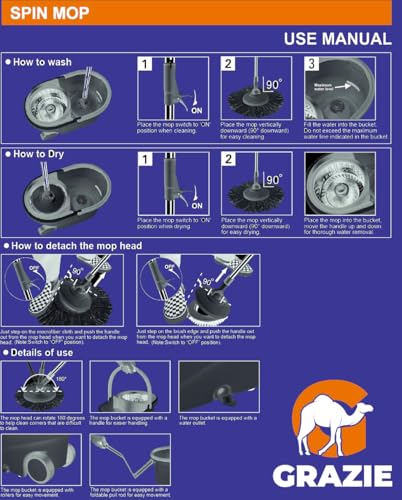 Spin Mop and Bucket with Wringer Q4999