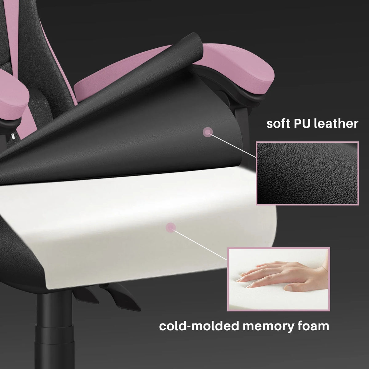 Red Adjustable Gaming Chair K8398
