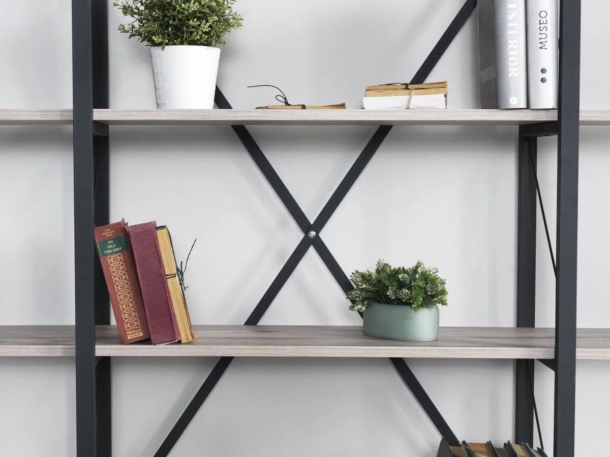 5 Tier Metal Bookshelf N277