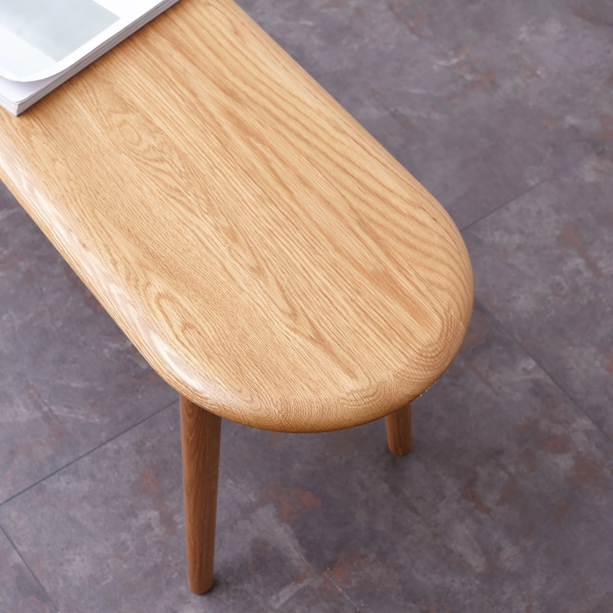 Curved Oak Dining Bench X98500