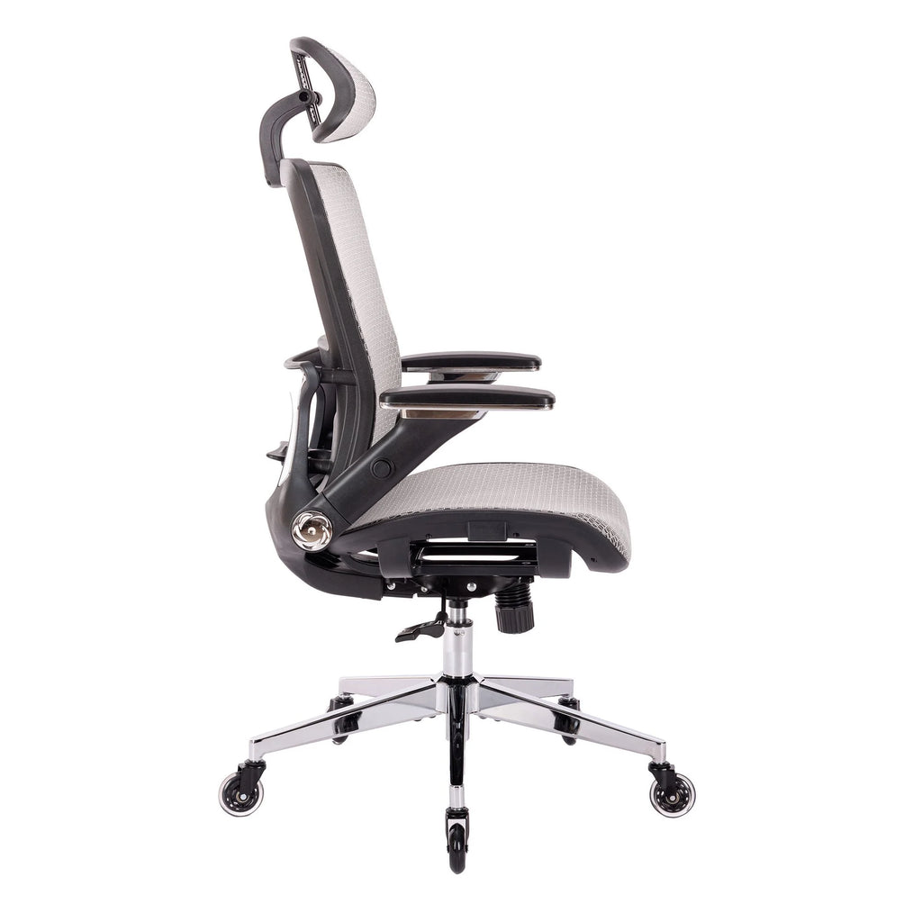 Grey Ergonomic Mesh Office Chair with Lumbar Support K8407