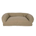 Quilted Microfiber Bolster Pet Bed D652
