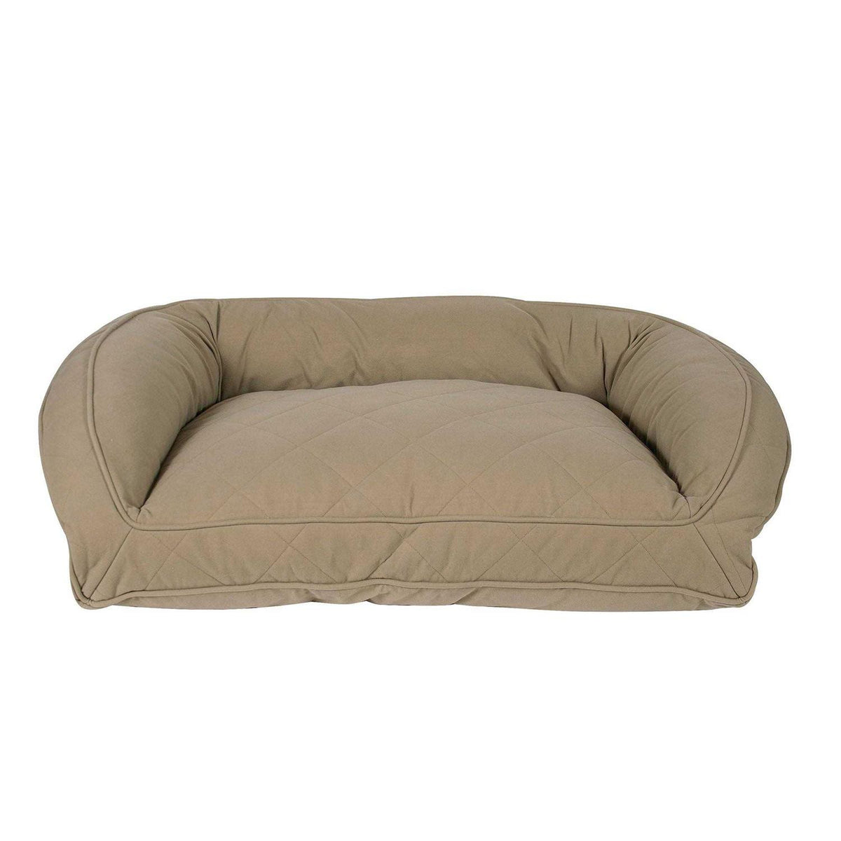 Quilted Microfiber Bolster Pet Bed D652