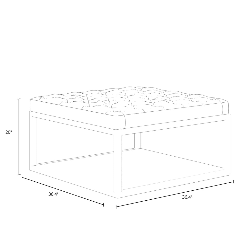 Mid-Century Modern Cocktail Ottoman D55437