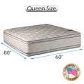 Queen PillowTop Two-Sided Mattress with Bed Frame P987