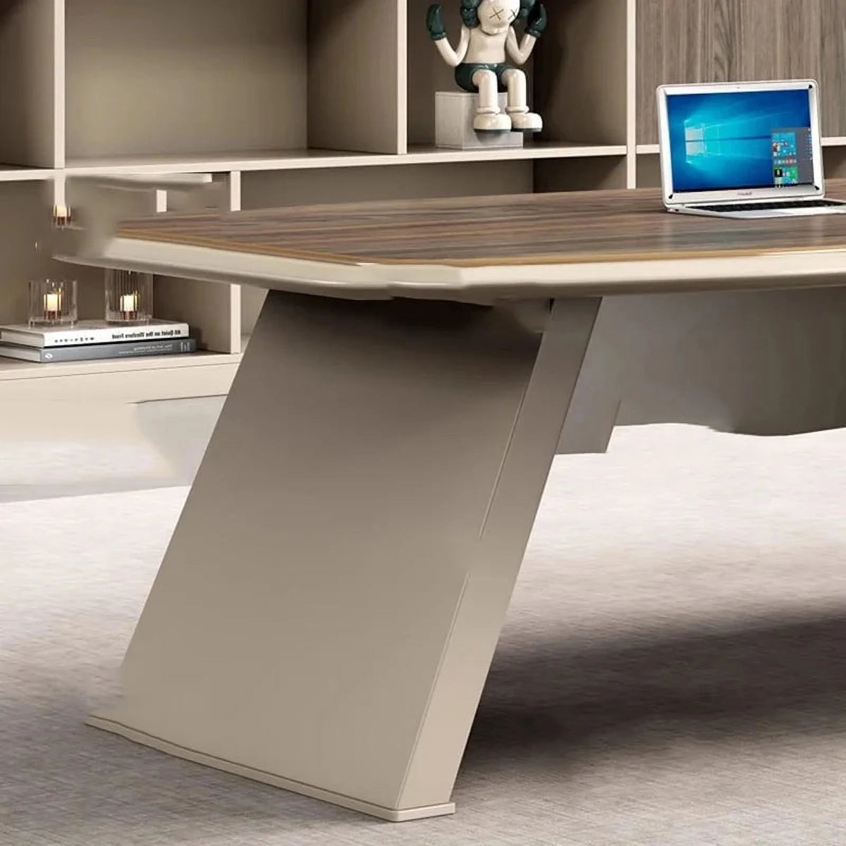Long Wooden Executive Office Desk T7101